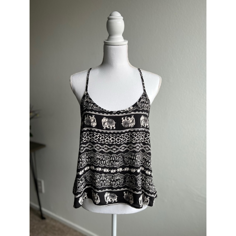 Tribal Elephant Crop Top